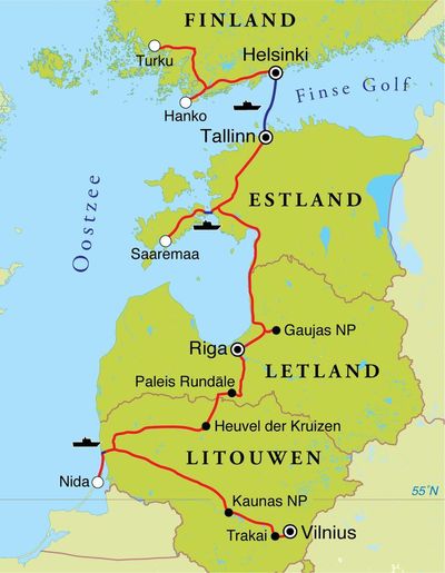 Litouwen, Letland, Estland & Finland